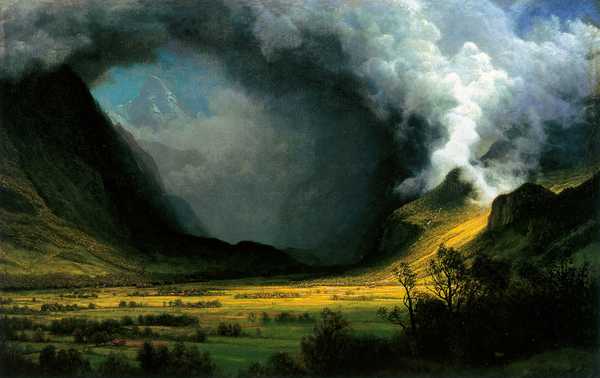 Storm in the Mountains, Albert Bierstadt (c. 1870)