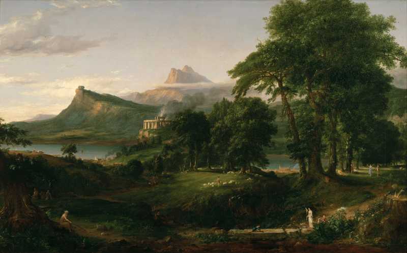 The Arcadian or Pastoral State, by Thomas Cole (1834)