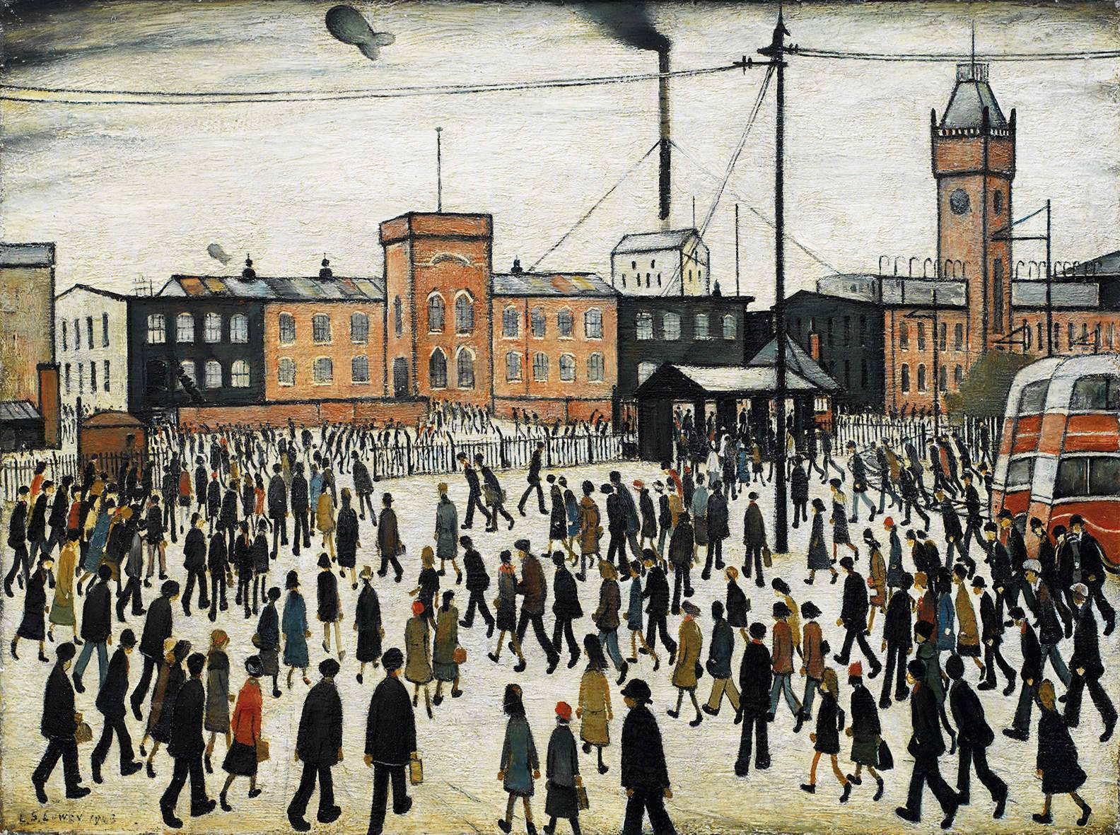Going to Work, by L. S. Lowry (1943)