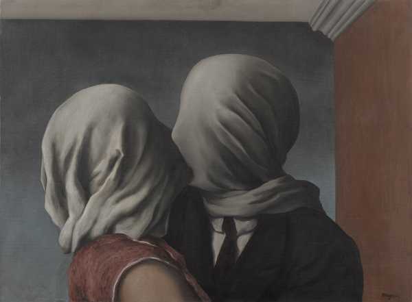 The Lovers, by René Magritte (1928)