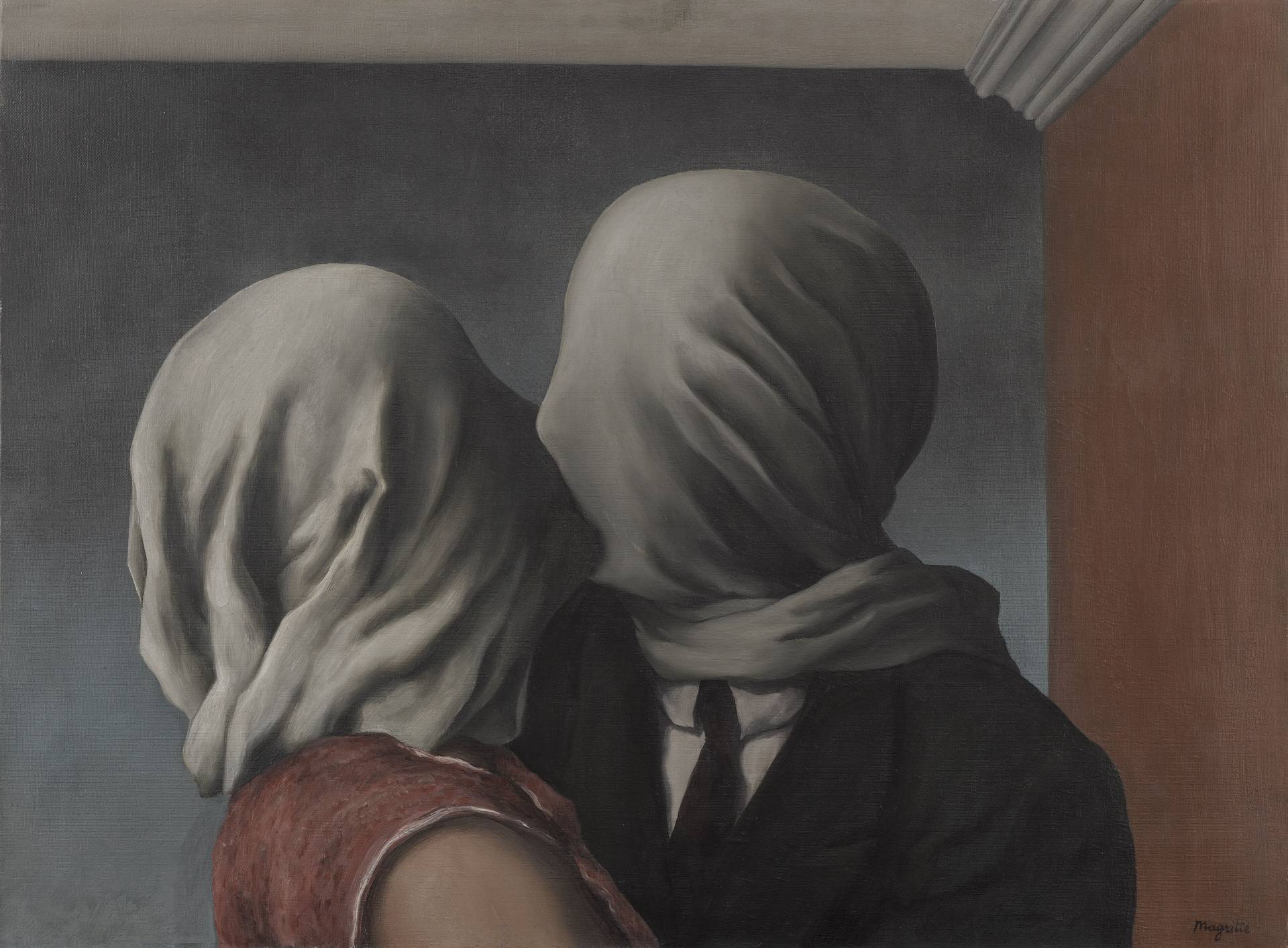 The Lovers, by René Magritte (1928)