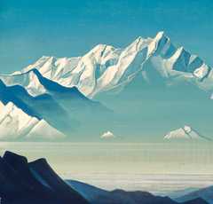 Nicholas Roerich, Mount of Five Treasures (Two Worlds), 1933