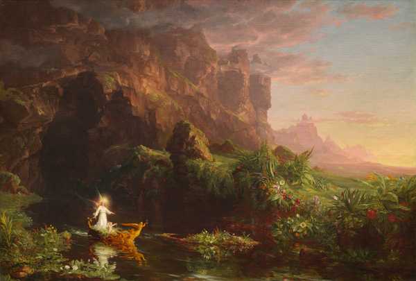 The Voyage of Life: Childhood, by Thomas Cole (1842)