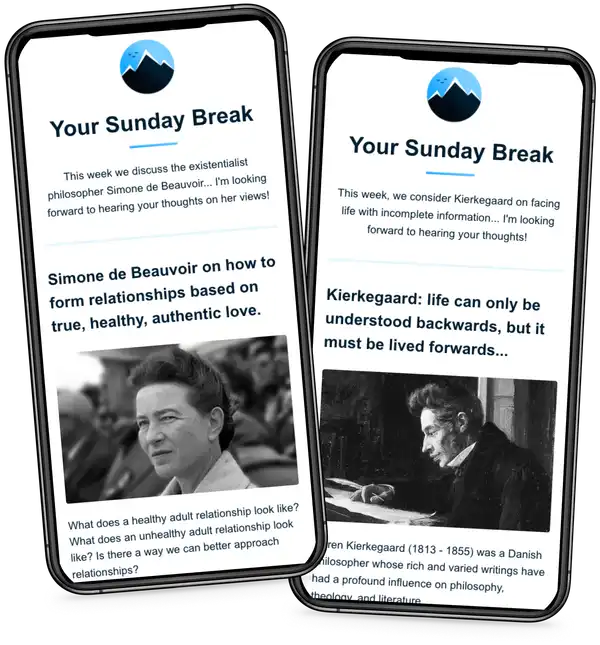 weekly emails from Philosophy Break