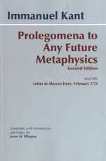 Prolegomena to Any Future Metaphysics, by Immanuel Kant