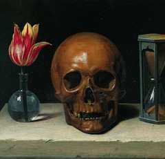 Still Life with a Skull, by Philippe de Champaigne (1671)