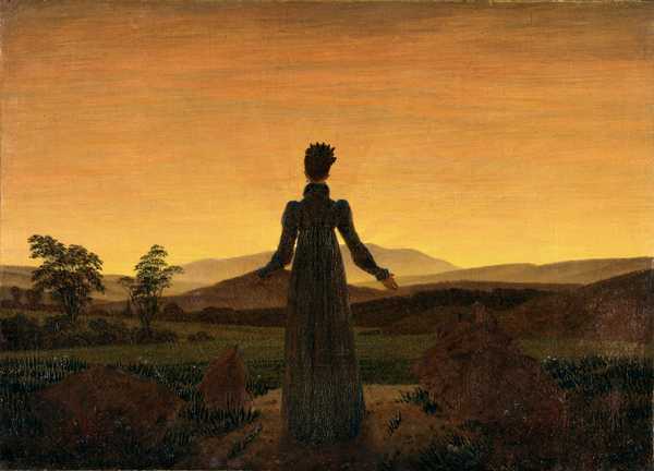 Woman in Front of the Setting Sun, by Caspar David Friedrich (1818)