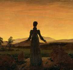 Woman in Front of the Setting Sun, by Caspar David Friedrich (1818)