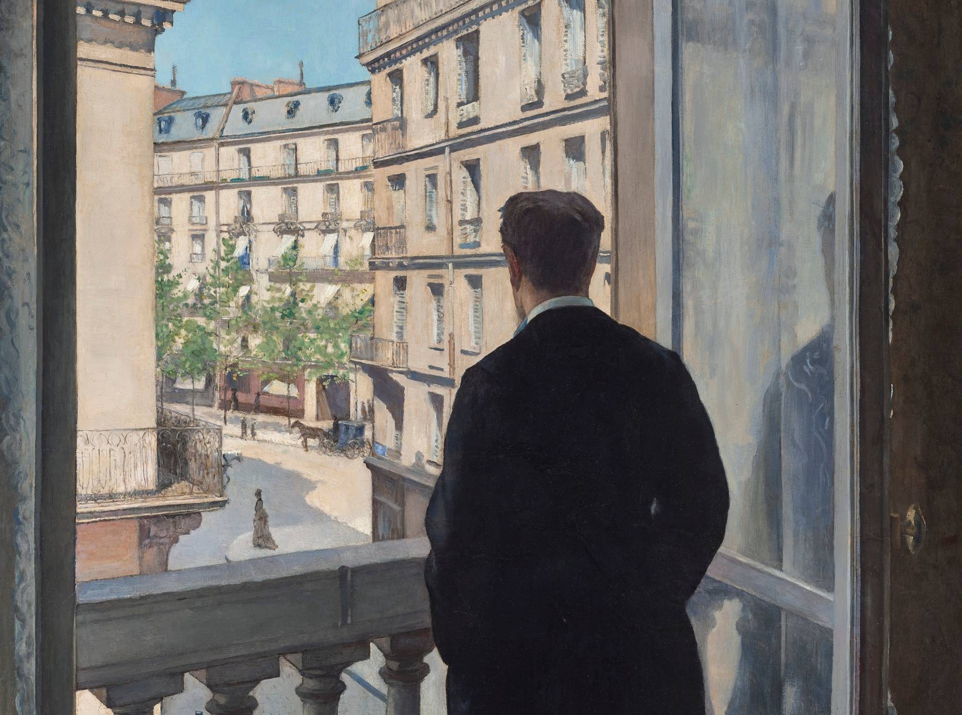 Gustave Caillebotte, Young Man at His Window, 1875